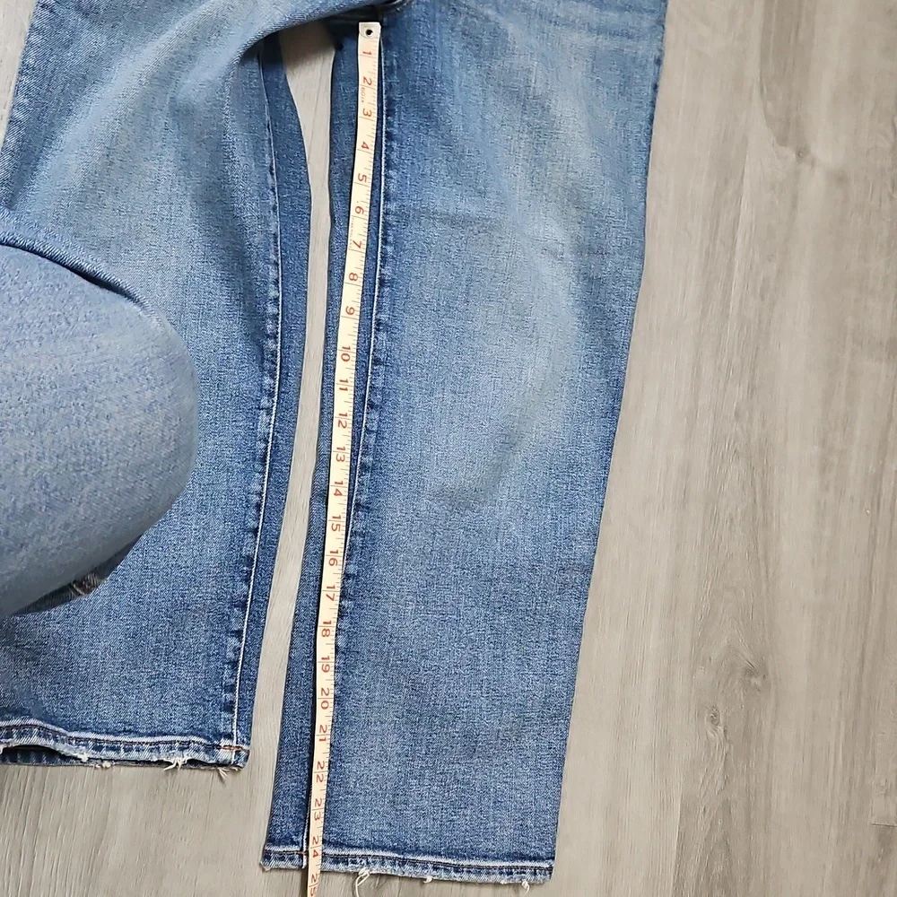 Madewell Light Blue Cropped Ankle Jeans - Picture 4 of 5